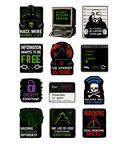 Cybersecurity Sticker Pack ( Pack of 3 | 36 Stickers)