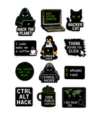 Cybersecurity Sticker Pack ( Pack of 3 | 36 Stickers)